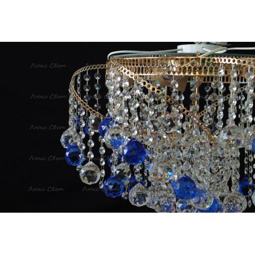 Люстра Космос шар 40 мм синяя в Саратове Гусь Хрустальный