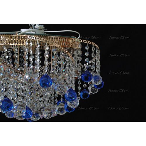 Люстра Космос шар 40 мм синяя в Саратове Гусь Хрустальный