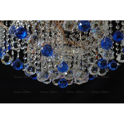 Люстра Космос шар 40 мм синяя в Саратове Гусь Хрустальный