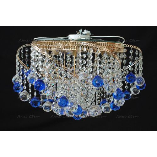 Люстра Космос шар 40 мм синяя в Саратове Гусь Хрустальный