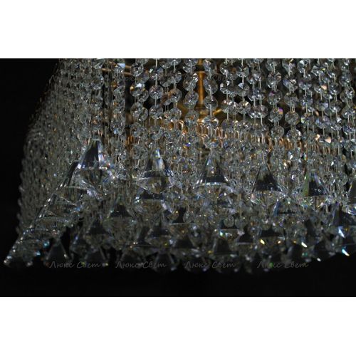 Люстра Квадрат гамма конус 40 мм длинная в Саратове Гусь Хрустальный