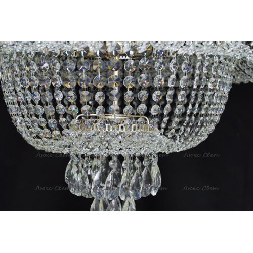 Люстра Водопад камень обтикон в Саратове Гусь Хрустальный