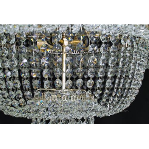 Люстра Водопад камень обтикон в Саратове Гусь Хрустальный