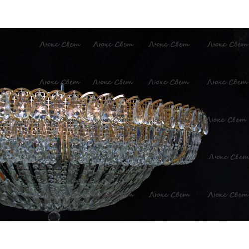 Люстра Кольцо купол 2 - 1000 мм пластина  в Саратове Гусь Хрустальный