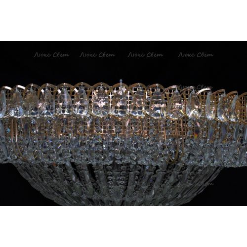 Люстра Кольцо купол 2 - 1000 мм пластина  в Саратове Гусь Хрустальный