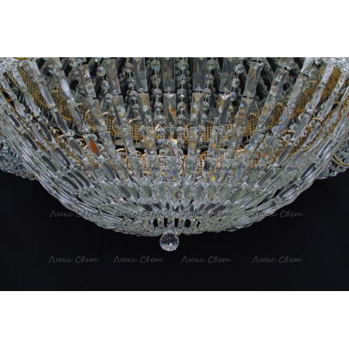 Люстра Кольцо купол 2 - 1000 мм пластина  в Саратове Гусь Хрустальный