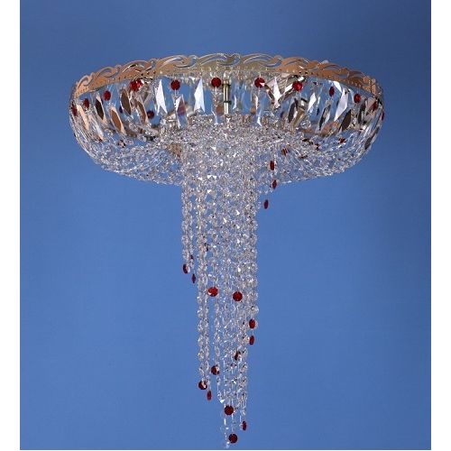 Люстра Анжелика обтикон цветная в Саратове Гусь Хрустальный