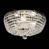 Люстра Анжела Купол конус, диаметр - 350 мм, цвет - золото, Люстры Гусь Хрустальный