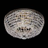 Люстра Анжела Купол конус, диаметр - 350 мм, цвет - золото, Люстры Гусь Хрустальный