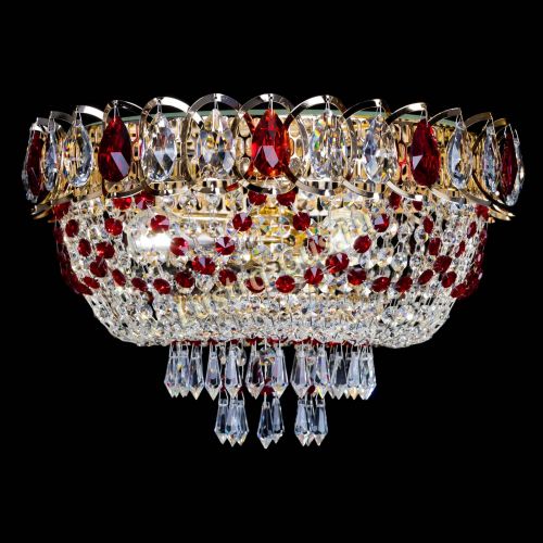 Люстра Астра Ажур красная в Саратове Гусь Хрустальный