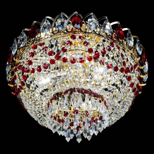 Люстра Астра Ажур красная в Саратове Гусь Хрустальный