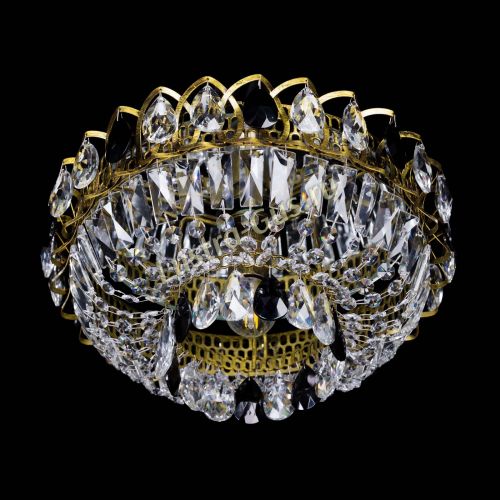 Люстра Астра Бутон №1 черная под бронзу в Саратове Гусь Хрустальный