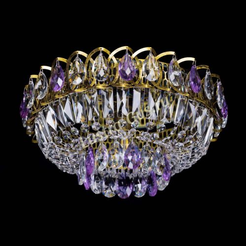 Люстра Астра Бутон №1 фиолетовая под бронзу в Саратове Гусь Хрустальный