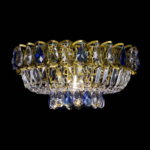 Люстра Астра Бутон №1 синяя под бронзу в Саратове Гусь Хрустальный