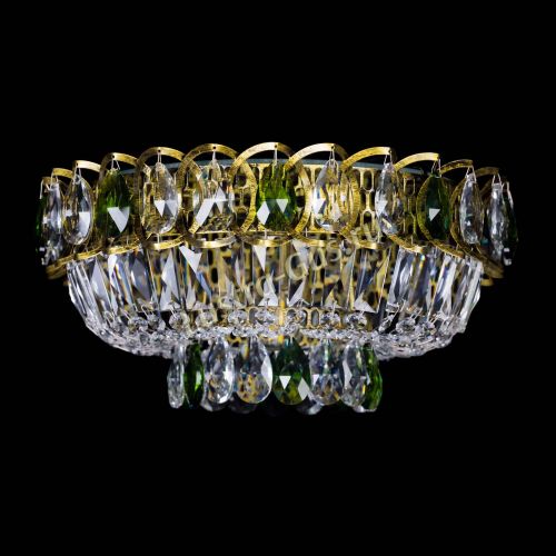 Люстра Астра Бутон №1 зеленая под бронзу в Саратове Гусь Хрустальный