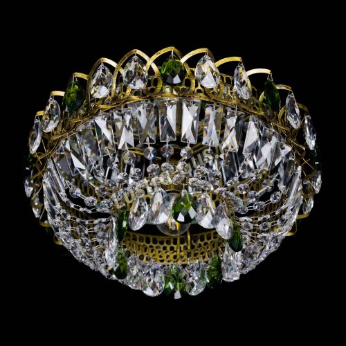 Люстра Астра Бутон №1 зеленая под бронзу в Саратове Гусь Хрустальный