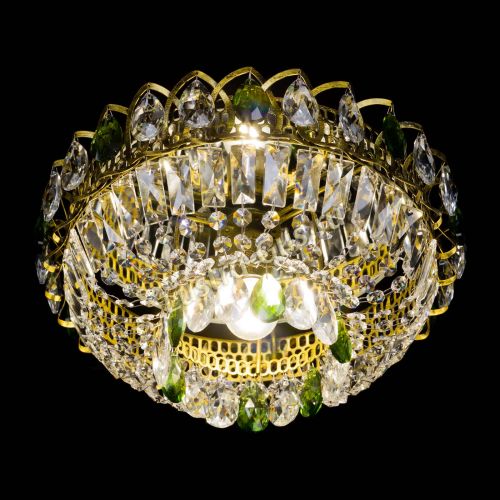 Люстра Астра Бутон №1 зеленая под бронзу в Саратове Гусь Хрустальный