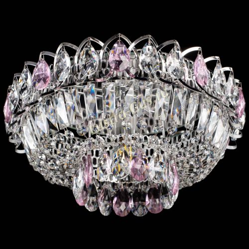 Люстра Астра Бутон №1 розовая в Саратове Гусь Хрустальный