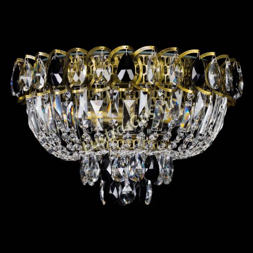 Люстра Астра Бутон №3 черная под бронзу в Саратове Гусь Хрустальный