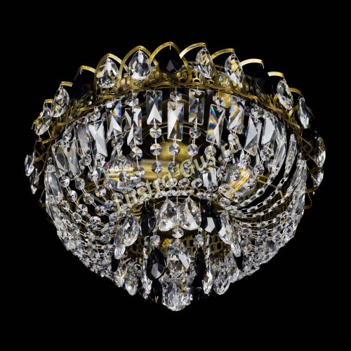 Люстра Астра Бутон №3 черная под бронзу в Саратове Гусь Хрустальный