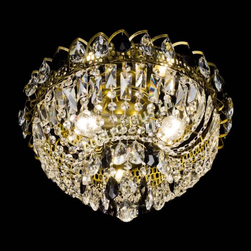 Люстра Астра Бутон №3 черная под бронзу в Саратове Гусь Хрустальный