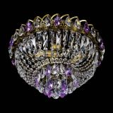 Люстра Астра Бутон №3 фиолетовая под бронзу в Саратове