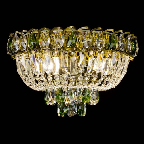 Люстра Астра Бутон №3 зеленая под бронзу в Саратове Гусь Хрустальный