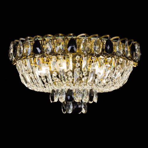 Люстра Астра Бутон №5 черная под бронзу в Саратове Гусь Хрустальный