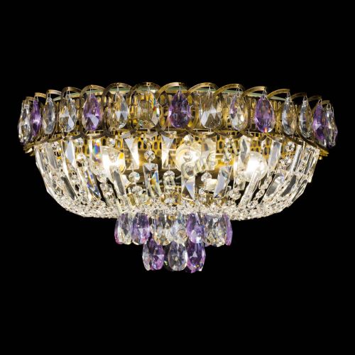 Люстра Астра Бутон №5 фиолетовая под бронзу в Саратове Гусь Хрустальный