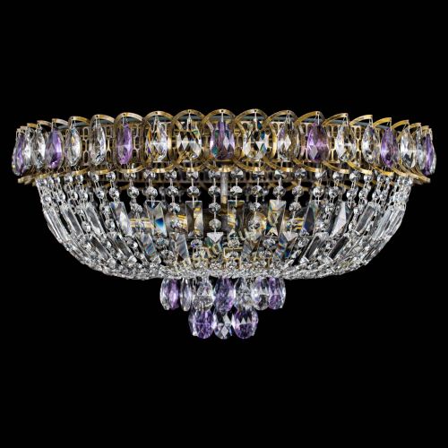 Люстра Астра Бутон №6 под бронзу Фиолетовая в Саратове Гусь Хрустальный