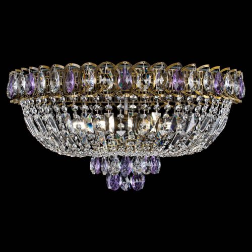 Люстра Астра Бутон №6 под бронзу Фиолетовая в Саратове Гусь Хрустальный