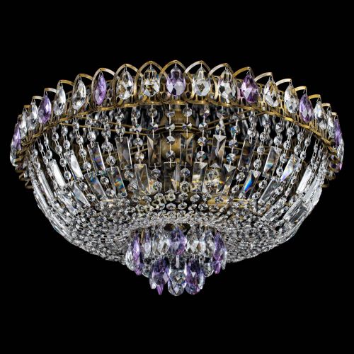 Люстра Астра Бутон №6 под бронзу Фиолетовая в Саратове Гусь Хрустальный