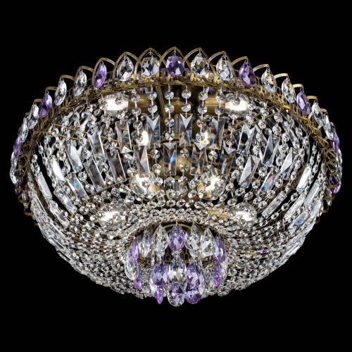 Люстра Астра Бутон №6 под бронзу Фиолетовая в Саратове Гусь Хрустальный