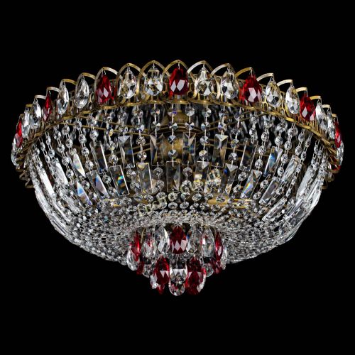 Люстра Астра Бутон №6 под бронзу Красная в Саратове Гусь Хрустальный