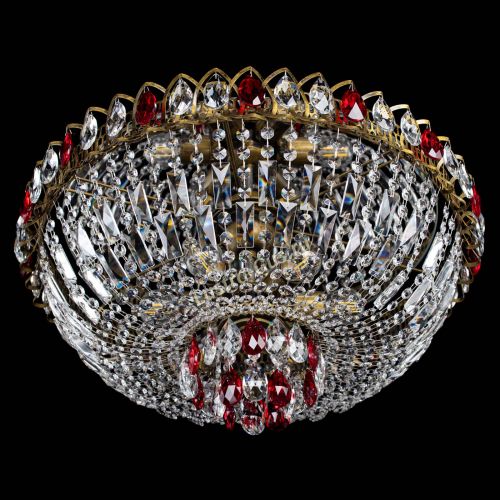 Люстра Астра Бутон №6 под бронзу Красная в Саратове Гусь Хрустальный