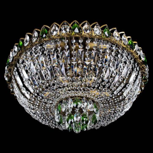 Люстра Астра Бутон №6 под бронзу Зеленая в Саратове Гусь Хрустальный