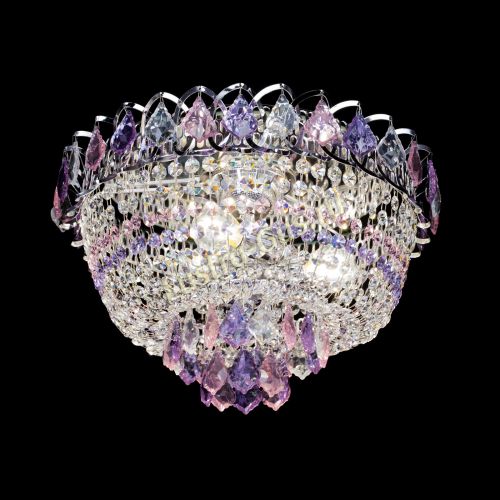 Люстра Астра дубик ровозо-фиолетовая в Саратове Гусь Хрустальный