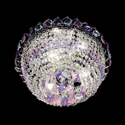 Люстра Астра дубик ровозо-фиолетовая в Саратове Гусь Хрустальный