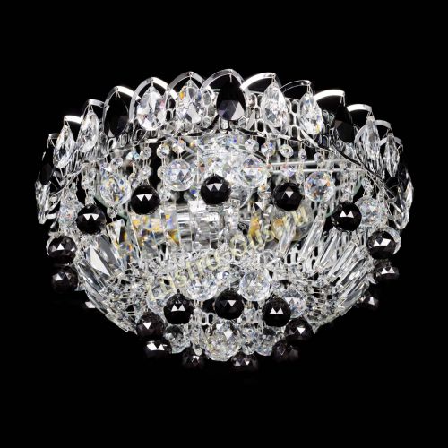 Люстра Астра Шар №3 Черная в Саратове Гусь Хрустальный