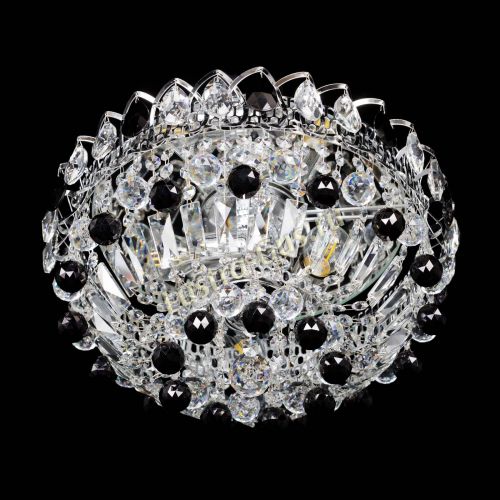 Люстра Астра Шар №3 Черная в Саратове Гусь Хрустальный