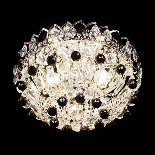 Люстра Астра Шар №3 Черная в Саратове Гусь Хрустальный