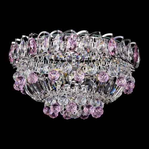 Люстра Астра Шар №3 Розовая в Саратове Гусь Хрустальный