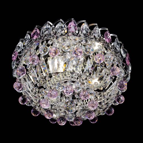 Люстра Астра Шар №3 Розовая в Саратове Гусь Хрустальный