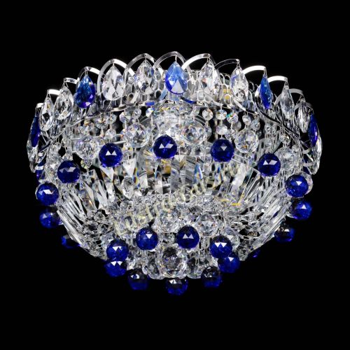 Люстра Астра Шар №3 Синяя в Саратове Гусь Хрустальный