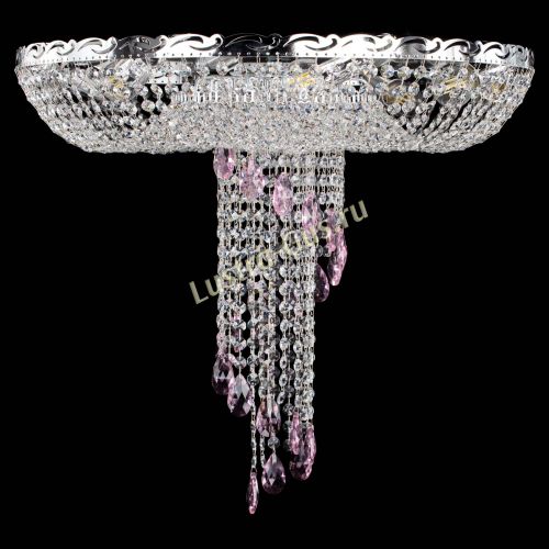 Люстра Диана №1 розовая в Саратове Гусь Хрустальный