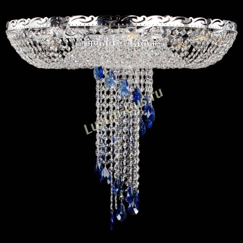 Люстра Диана №1 синяя в Саратове Гусь Хрустальный