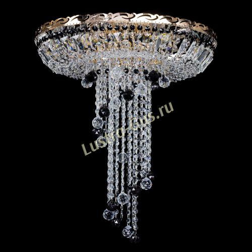 Люстра Диана №6 Шар 30 черная в Саратове Гусь Хрустальный