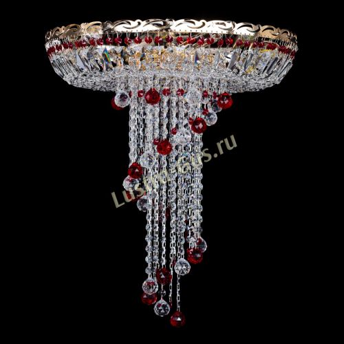 Люстра Диана №6 Шар 30 красная в Саратове Гусь Хрустальный