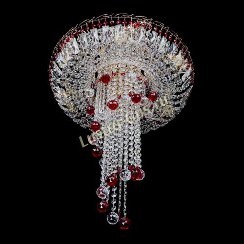 Люстра Диана №6 Шар 30 красная в Саратове Гусь Хрустальный