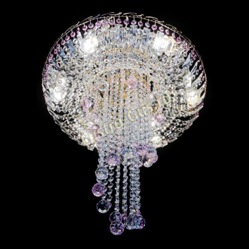 Люстра Диана №6 Шар 30 розовая в Саратове Гусь Хрустальный